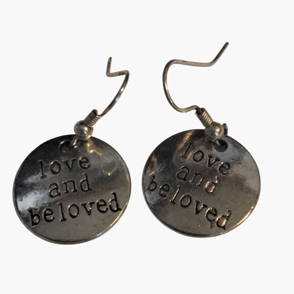 Love and Be Loved Earring Inspiration Motivation Romance Valentine - Picture 3 of 6